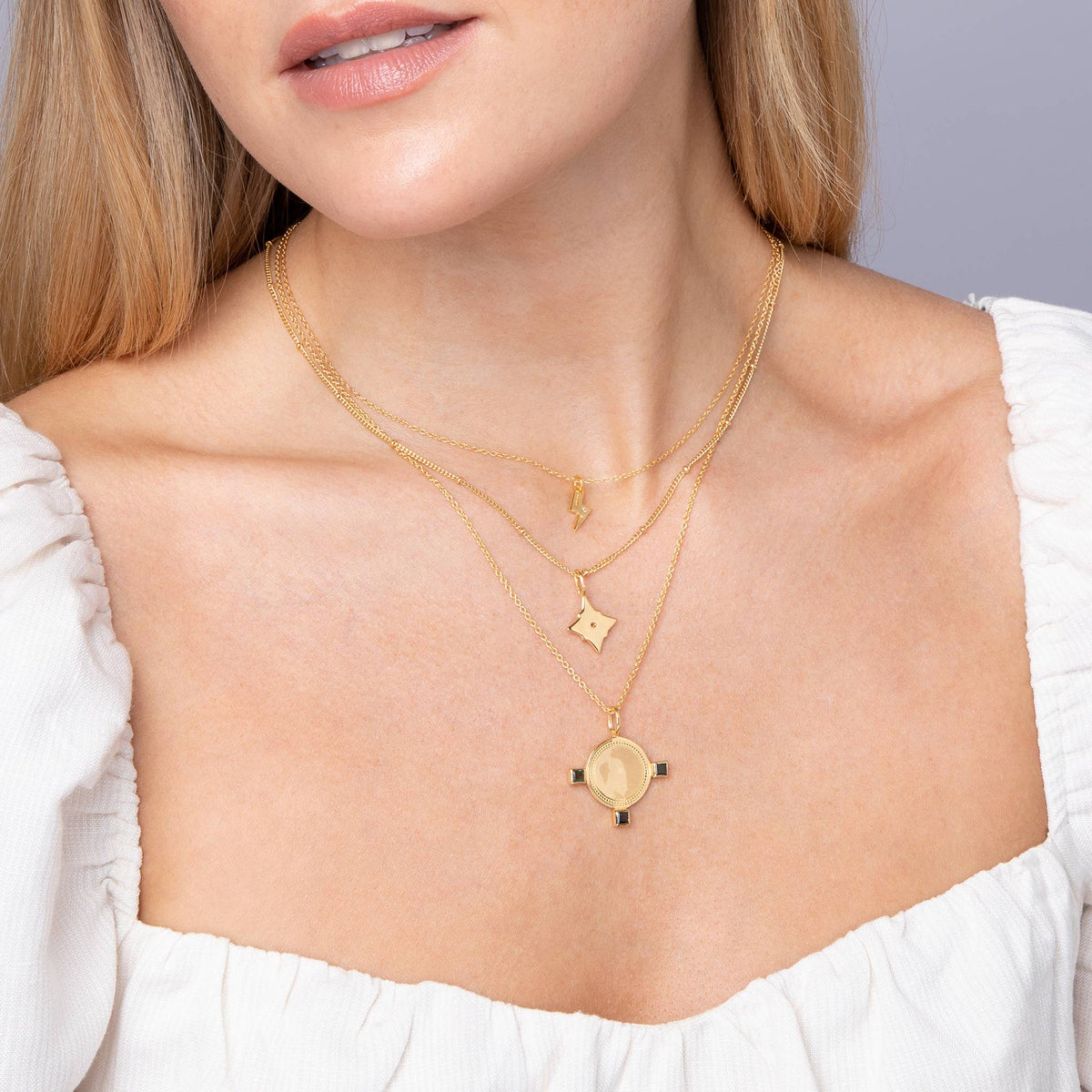 Starburst Necklace in 18K Gold Vermeil