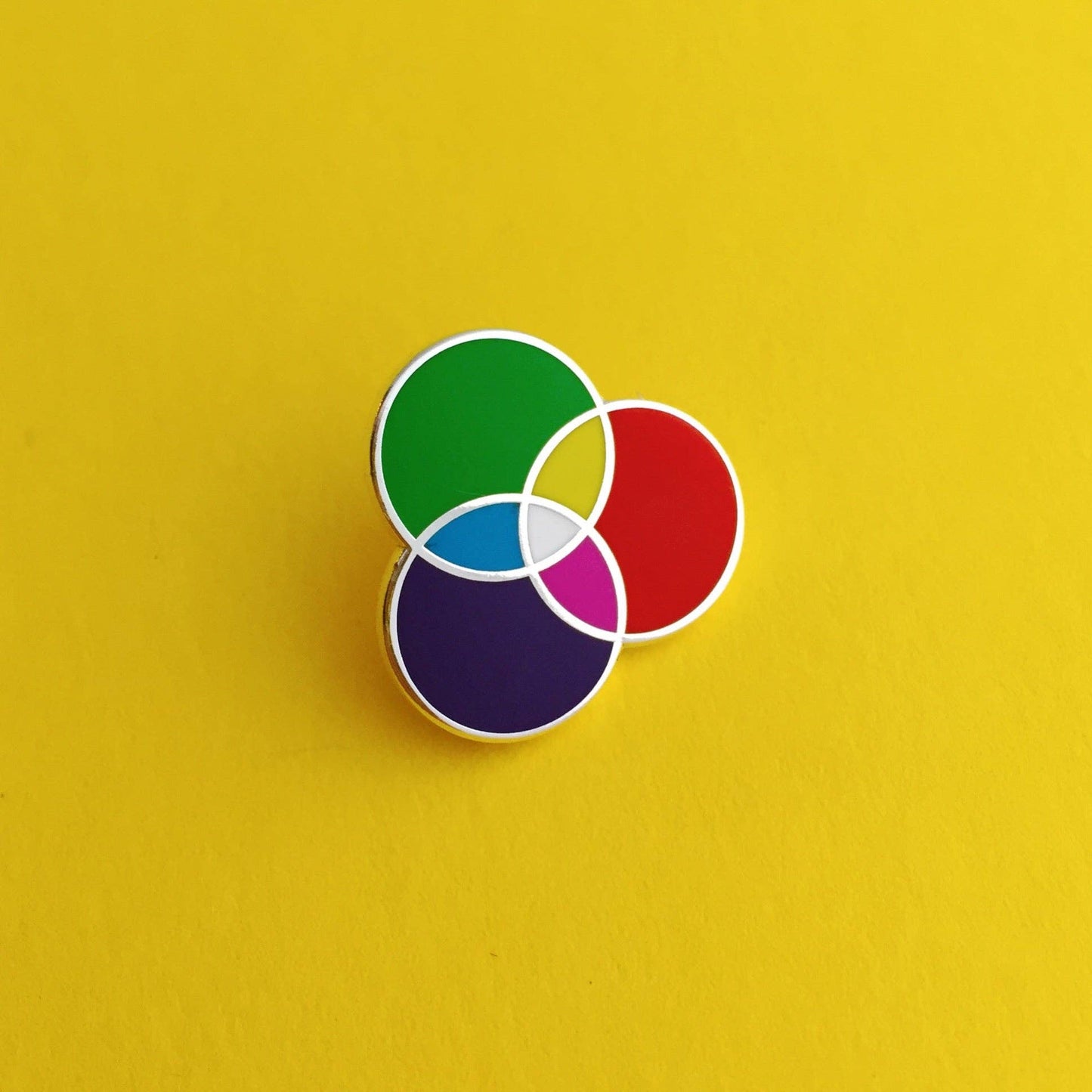 Venn Diagram Enamel Badge