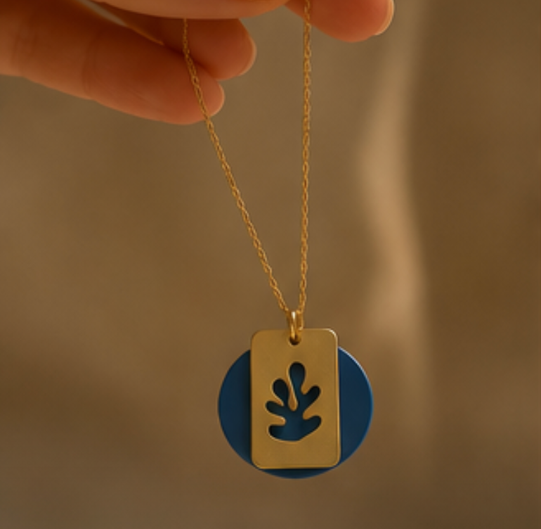 Matisse Necklace in Cobalt
