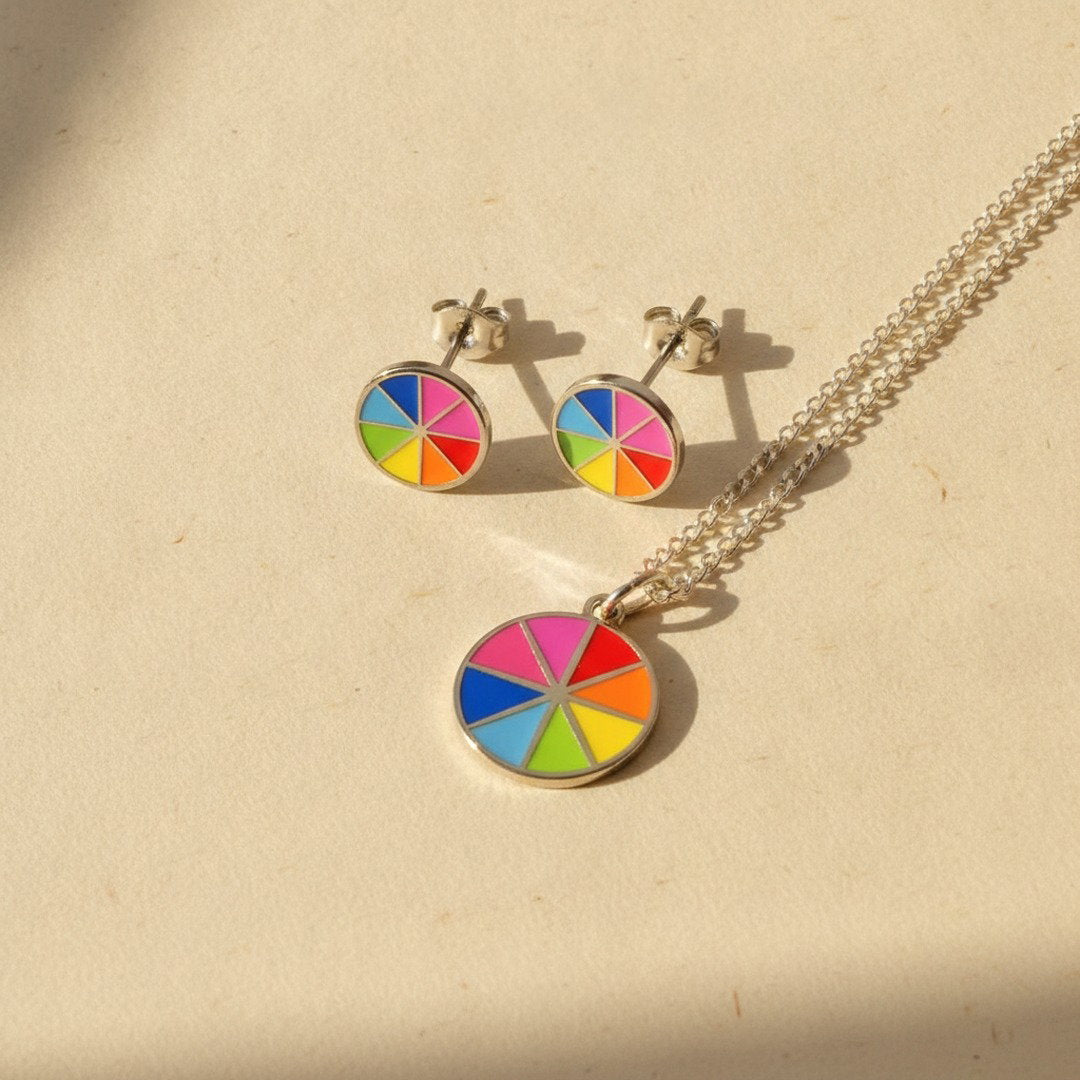Euclid Colour Wheel Earrings