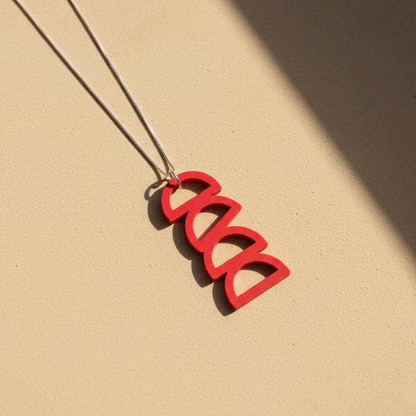 Red Arc Necklace