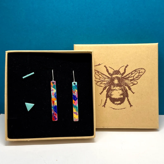 Artist's Collection - Rainbow Palette Enamelled Earrings