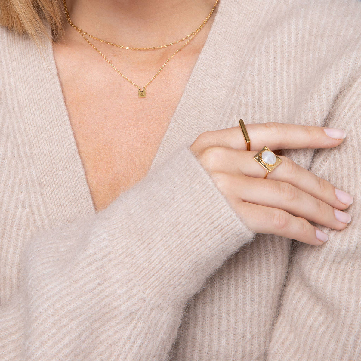Petite Star Necklace in Gold Vermeil
