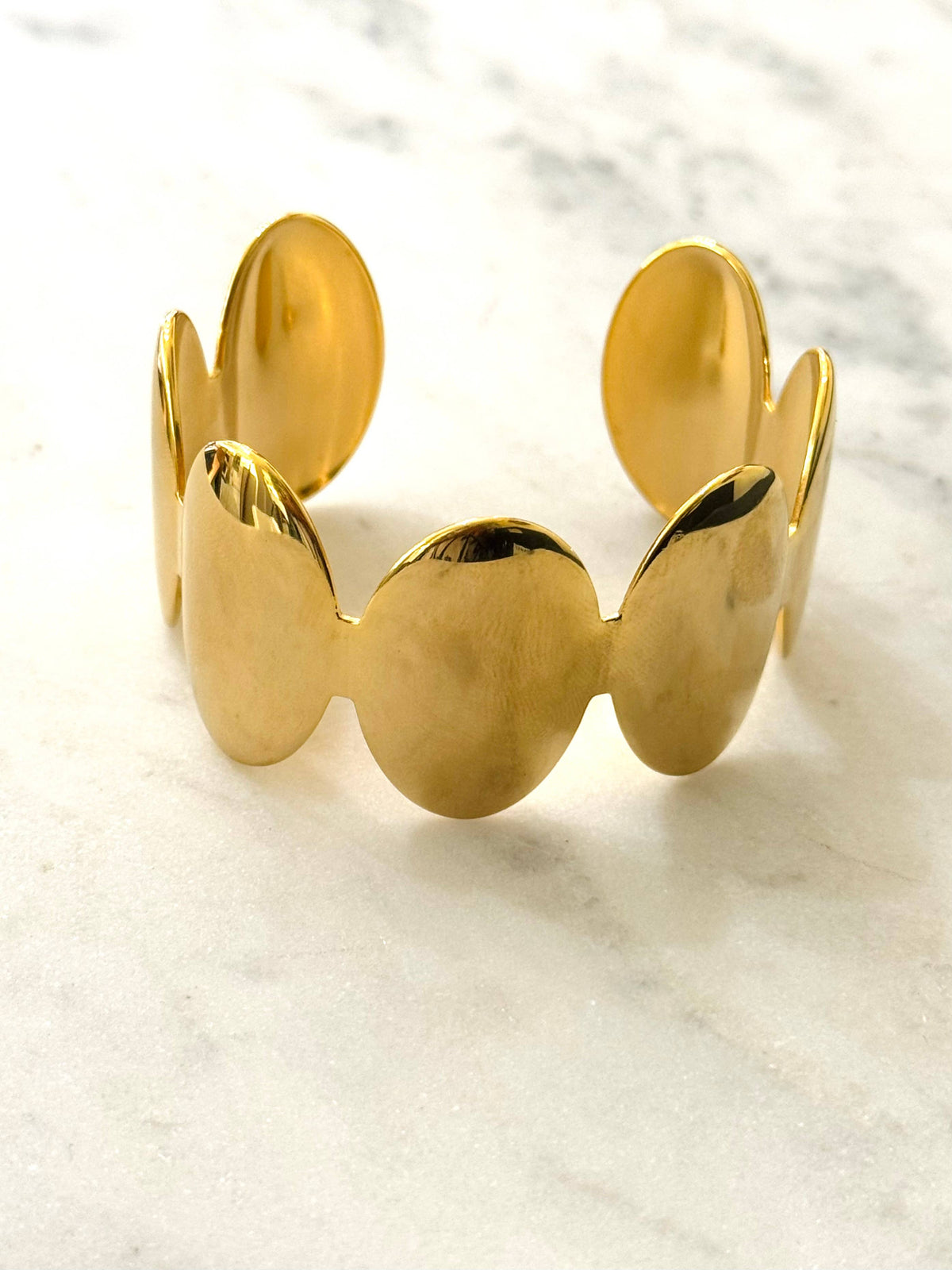Bauhaus Manifesta Gold Bracelet – Gold Plated, Stainless Steel – Atelier Modernista