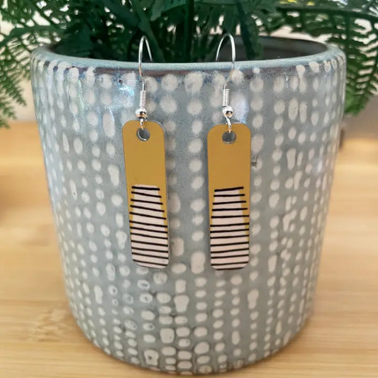Ochre Linear Earrings