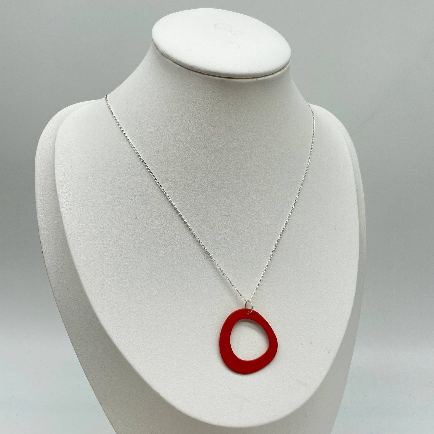 Gallery Collection - Asymmetric Wonder Necklace (Deep Red)
