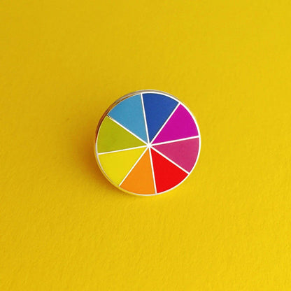 Bright Colour Wheel Small Enamel Badge