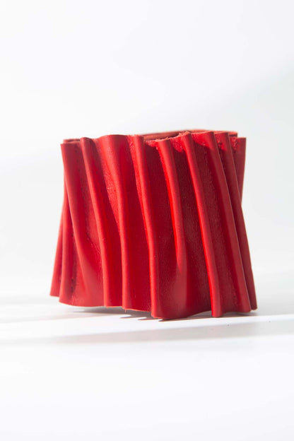 Iskin Bauhaus Bracelet - Red – Leather – Atelier Modernista