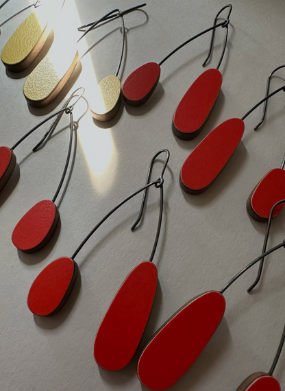 Red ORB Kidson Earrings