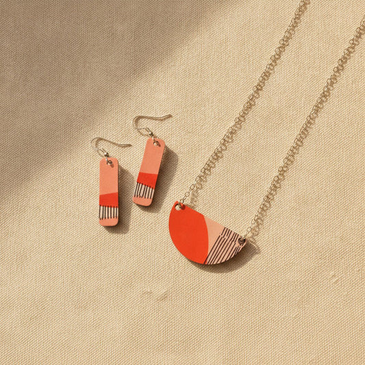Modernist Line Art Set (Red)