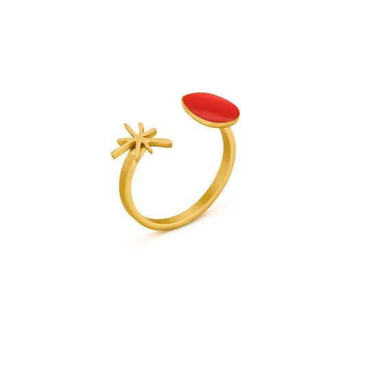 Golden Ring Miró Jewelry Star