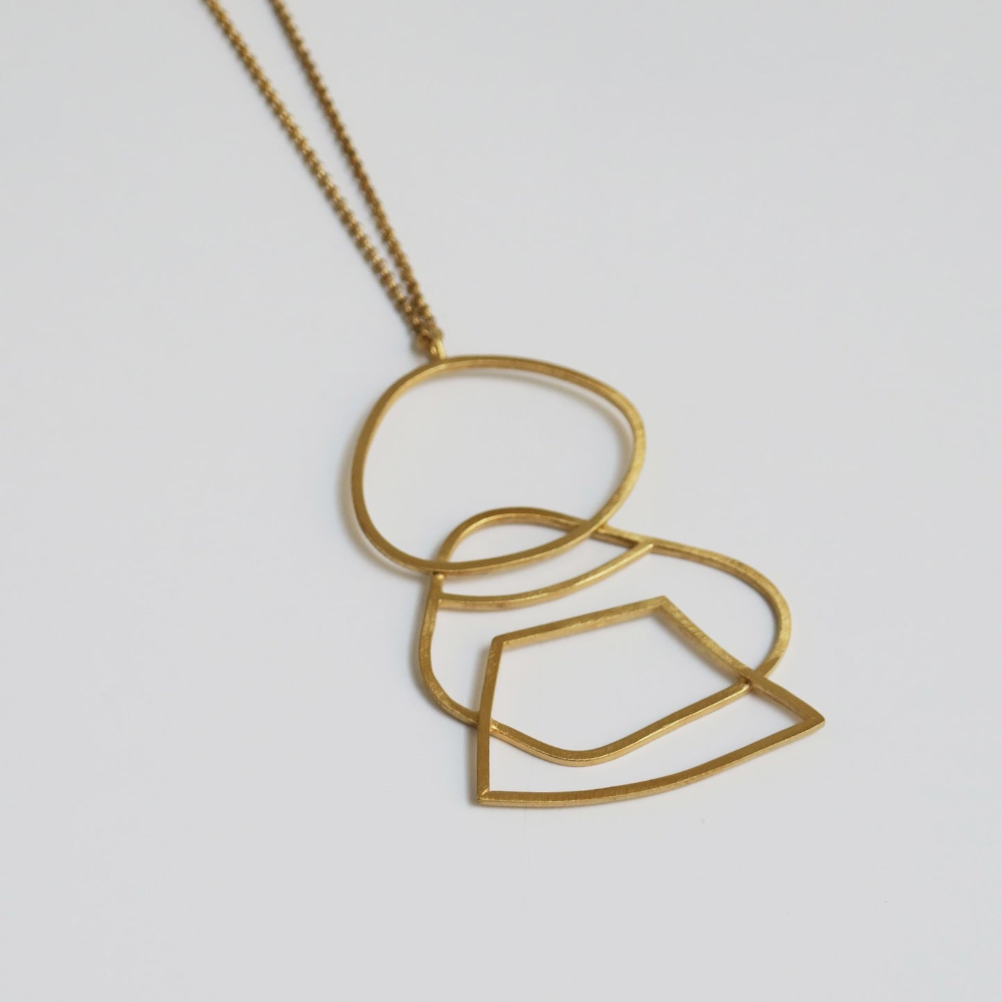 Golden Necklace Miró Jewelry Femme