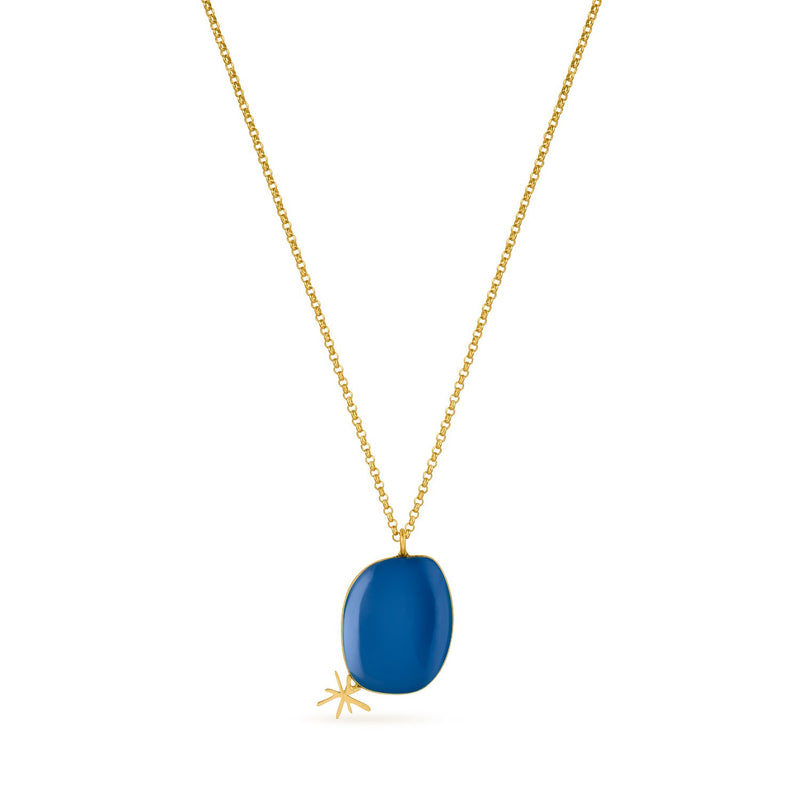 Miró - Blue Necklace, 1967 – Brass, Gold Plated – Atelier Modernista