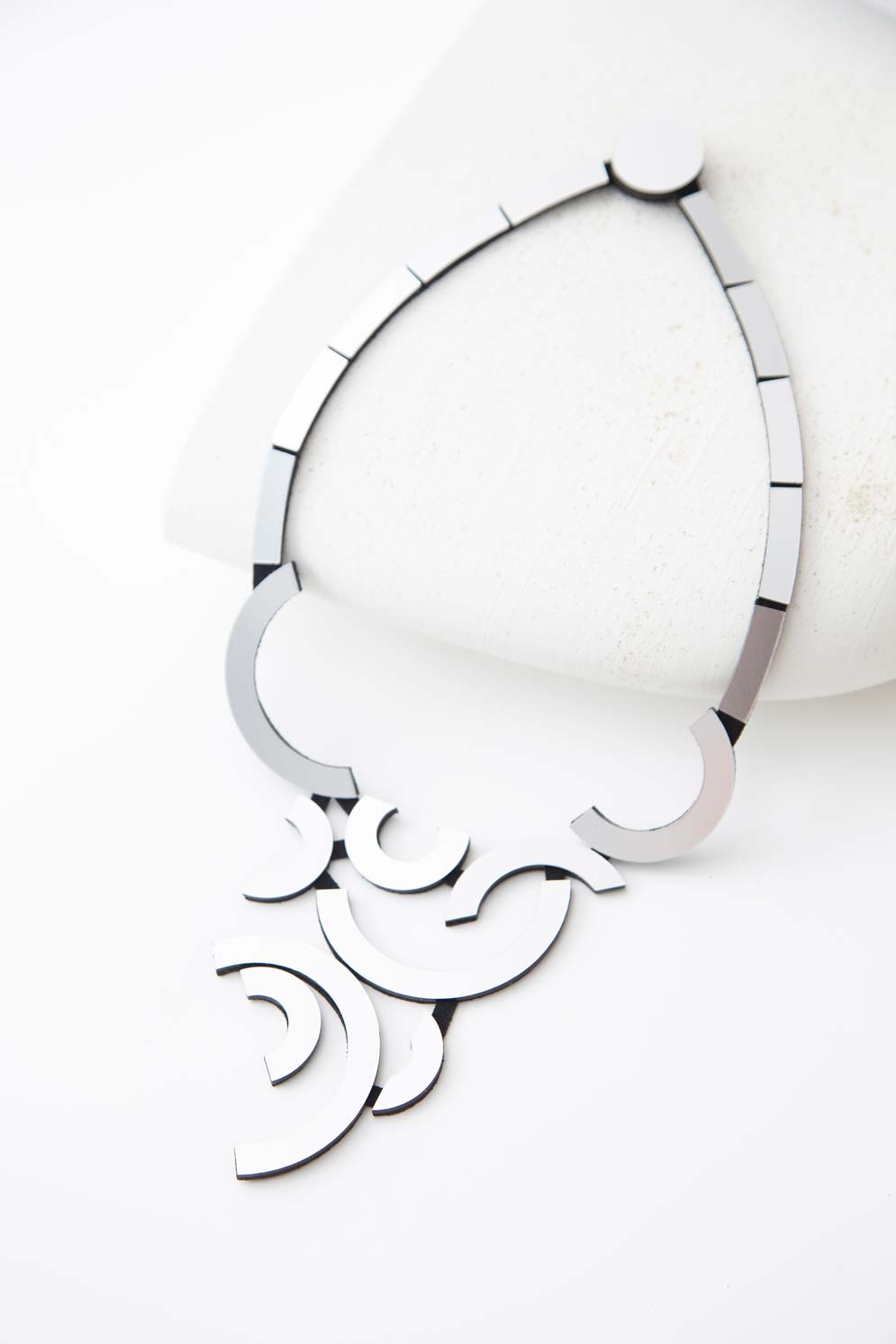 Mies Orbit Necklace Large - Silver – Necklace – Atelier Modernista