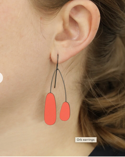 Red ORB Kidson Earrings