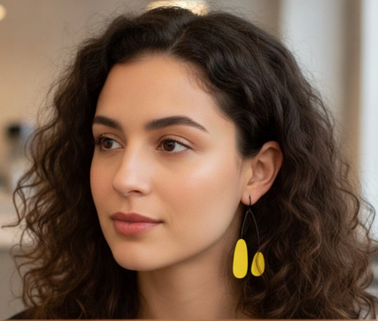 Yellow ORB Kidson Earrings