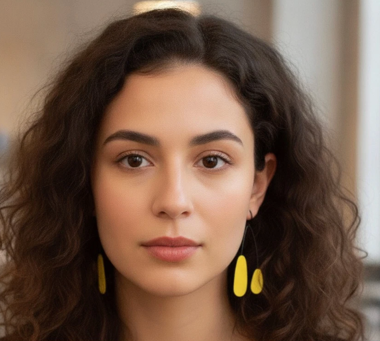 Yellow ORB Kidson Earrings