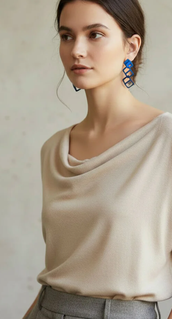 Cobalt CUBE 3-D-Printed Earrings