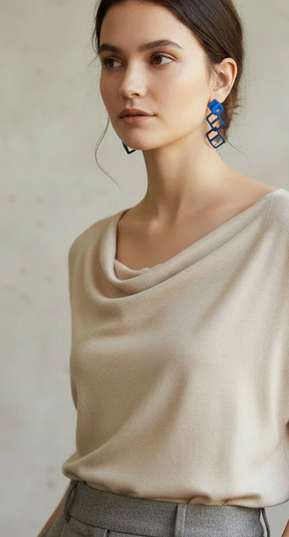 Cobalt CUBE 3-D-Printed Earrings