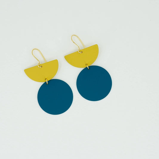 Bauhaus Collection - Bright Bold Geometric Shape Statement Earrings