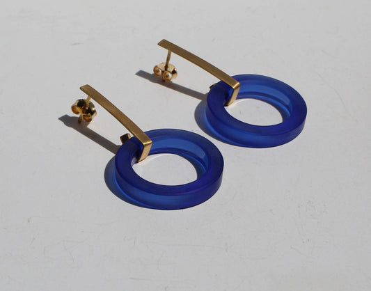 Modernist Geometric Hoop Drop Earrings – Atelier Modernista
