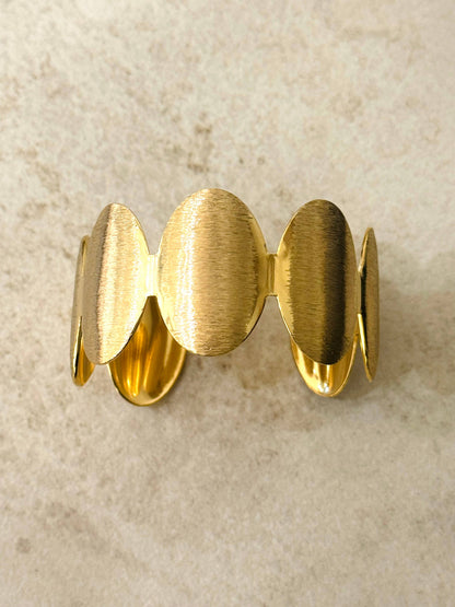 Bauhaus Manifesta Gold Bracelet – Gold Plated, Stainless Steel – Atelier Modernista