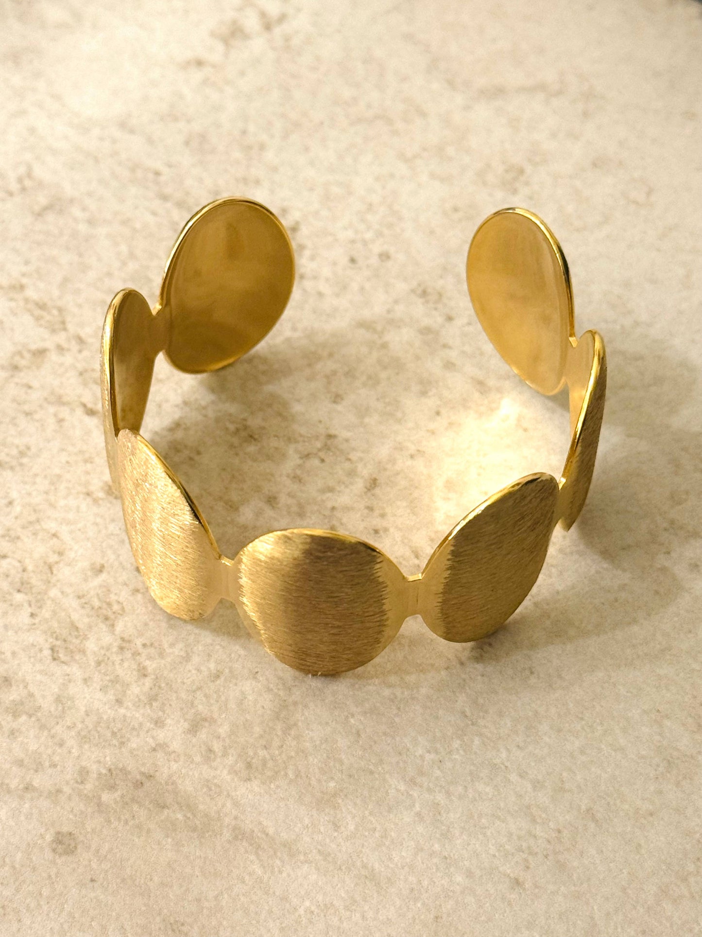 Bauhaus Manifesta Gold Bracelet – Gold Plated, Stainless Steel – Atelier Modernista