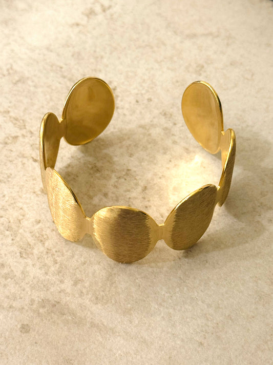 Bauhaus Manifesta Gold Bracelet – Gold Plated, Stainless Steel – Atelier Modernista