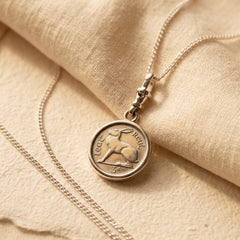 The Silver Hare Coin Necklace – Sterling Silver – Atelier Modernista