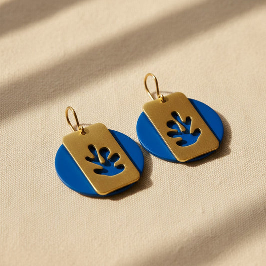Matisse Earrings in Cobalt