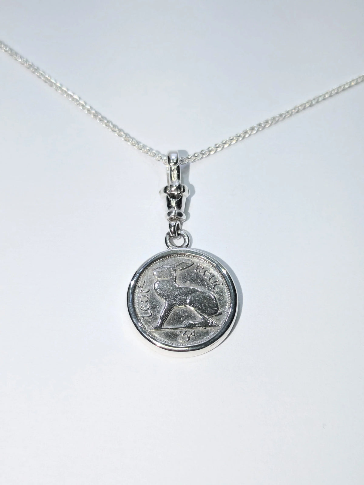 The Silver Hare Coin Necklace – Sterling Silver – Atelier Modernista