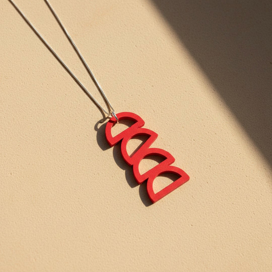Red Arc Necklace